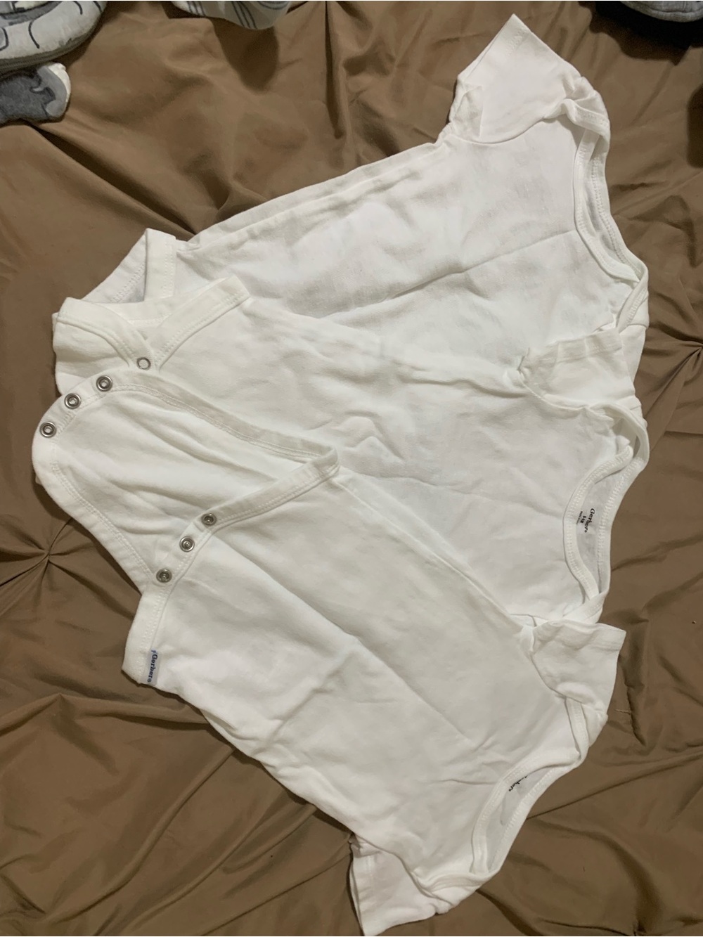 Gerber White Baby One-Piece Bodysuits - Set of 3
